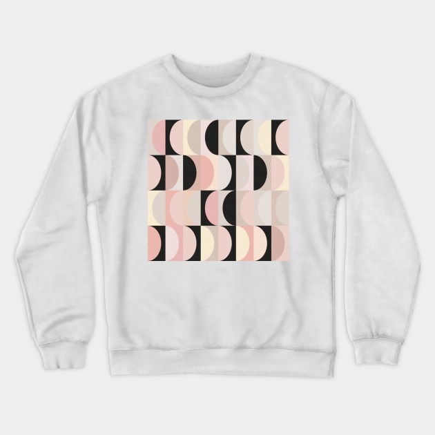 Mid-Century Modern Shapes / Vintage Blush Crewneck Sweatshirt by matise